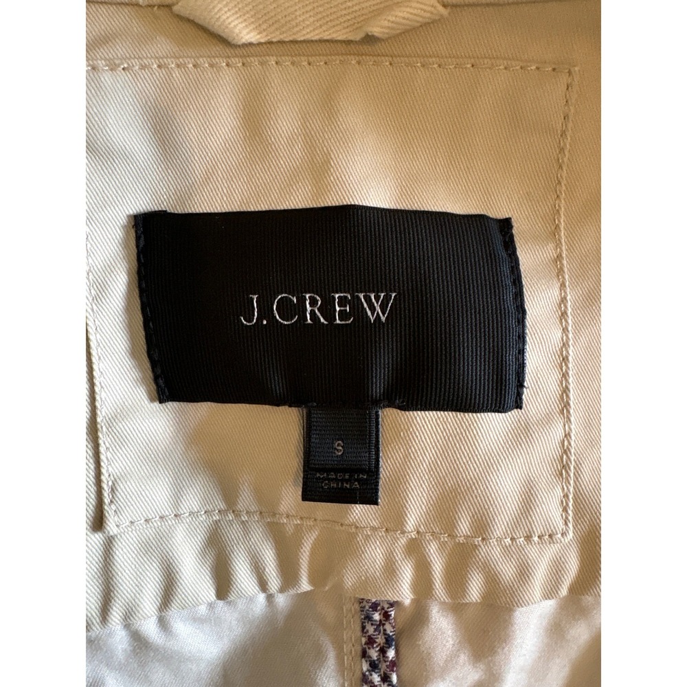 J.Crew Women's Downtown Field Khaki Jacket Utility Cotton Size Small - Picture 10 of 11